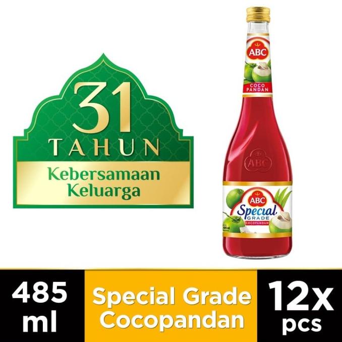 

ABC Sirup Special Grade Cocopandan 485 ml - Multi Pack 12 pcs