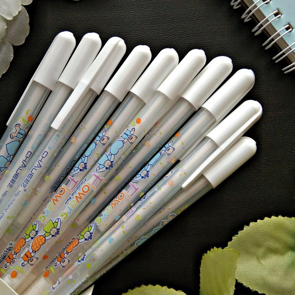 

ゕ White Ink Gel Pen / Pulpen Gel Tinta Putih ➴