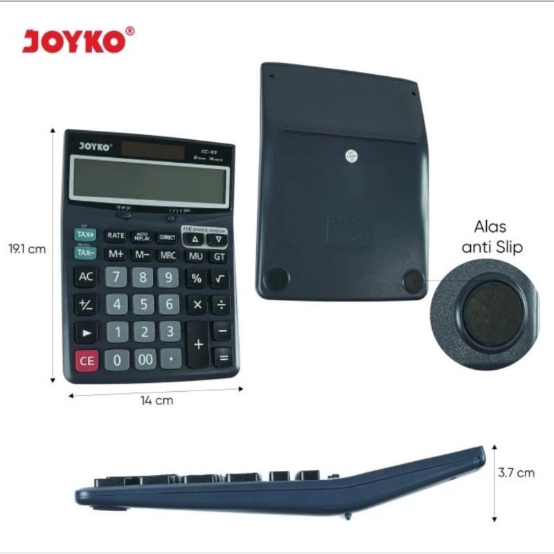 KALKULATOR CHECK &amp; CORRECT JOYKO CC-33 CALCULATOR 14Digit Desktop CC33