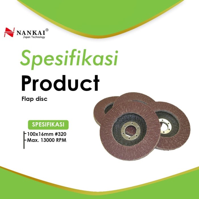Nankai Amplas Susun Flap Disc #320