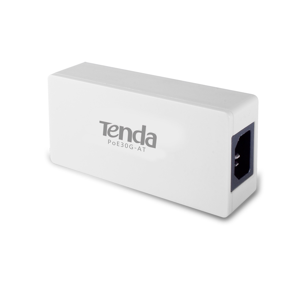 TENDA PoE30G-AT PoE Injector delivers up to 30W output power per port
