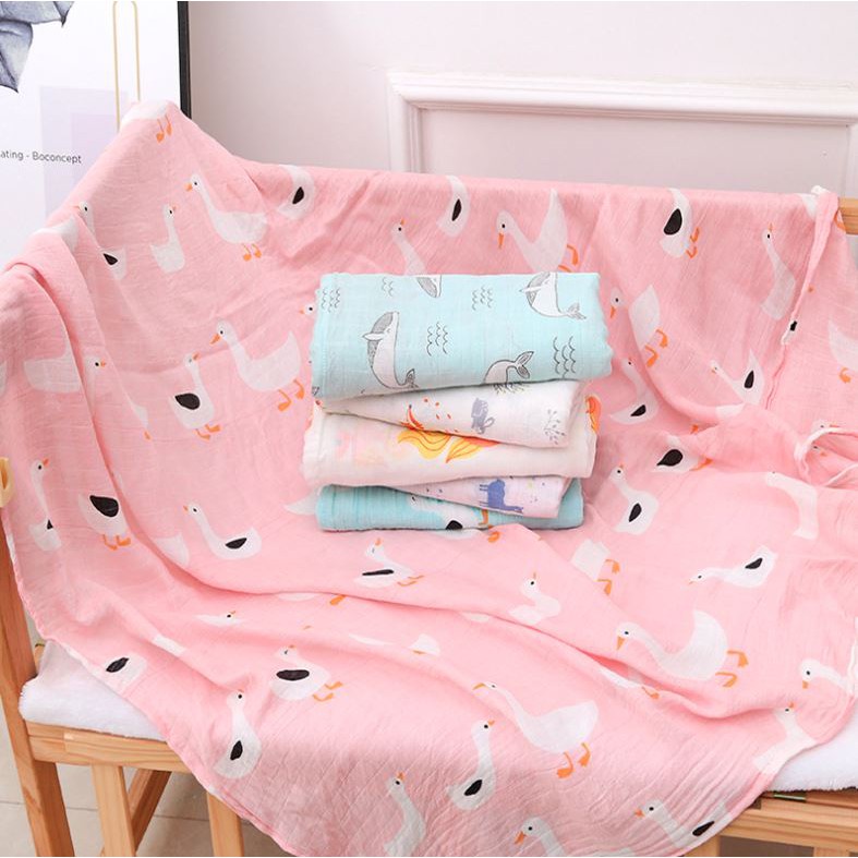 baby swaddle newborn 110*130 bedong bayi jumbo cotton bamboo adem nyerap keringat multifungsi part I