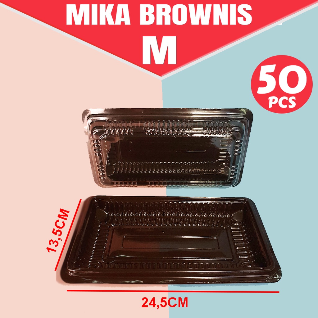 ( ISI 50PCS )Mika Roti Brownis Ukuran M/ Mika Plastik/Mika Brownis