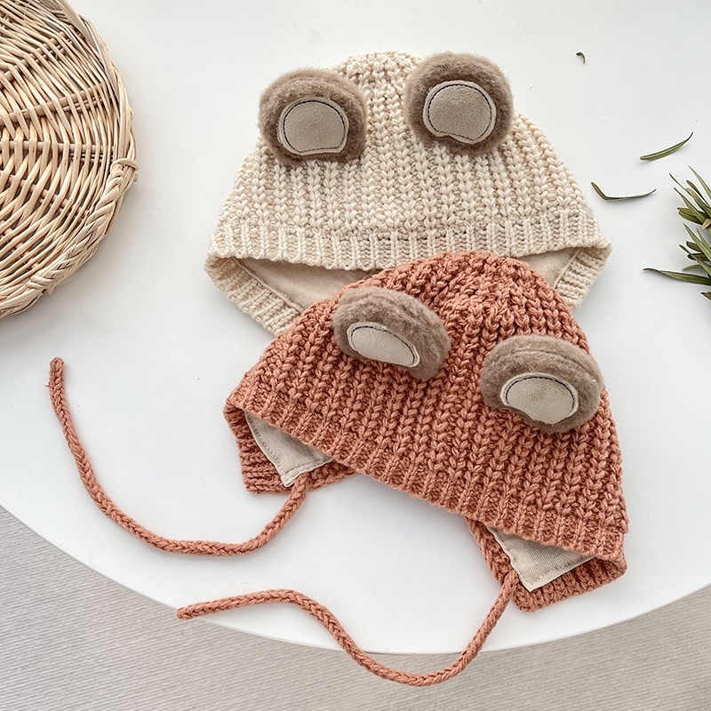 Bear wool bonet bayi