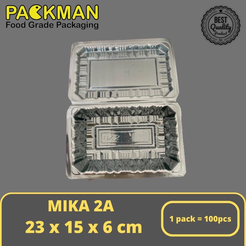 MIKA PLASTIK 2A TEBAL / MIKA KUE MAKANAN JAJANAN - 100 PCS
