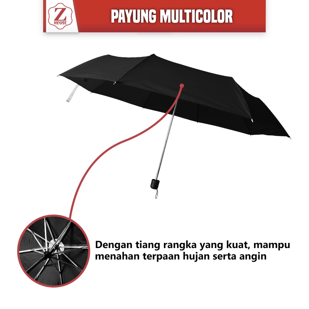 Payung Lipat Warna Warni Polos Anti Sinar Uv Umbrella Portable Payung Lipat Payung Serba Guna Payung Mobil Payung Anak Sekolah Polos Payung Murah Payung Hujan Dan Bebas Sinar Matahari