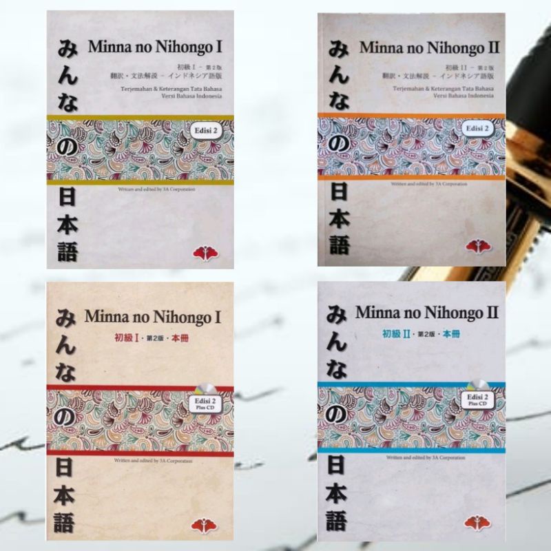 Jual Buku Minna No Nihongo 1 Dan 2 Edisi 2 Terjemahan Keterangan Tata Bahasa Versi Bahasa Indonesia Bahasa Jepang Plus Cd Shopee Indonesia