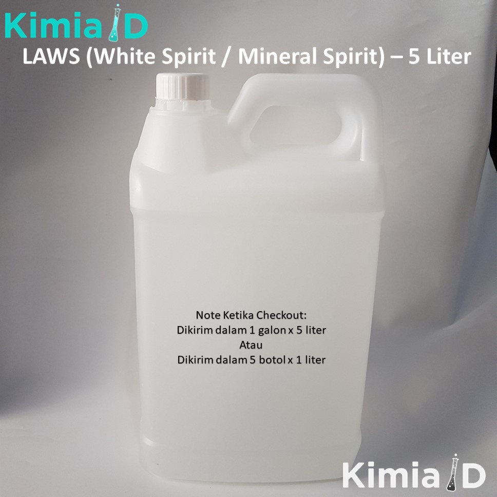 LAWS 5 Liter Low Aromatic White Spirit Mineral Spirit Solvent Thinner