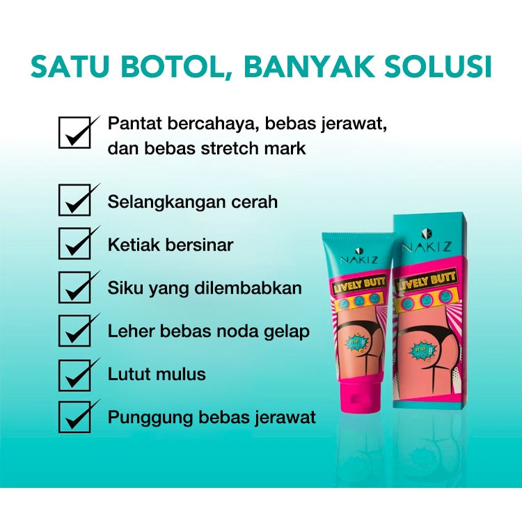 Thailand Natural Butt Whitening Cream 100g Mencegah Dan Melindungi Tubuh Jerawat Pemutih Tubuh