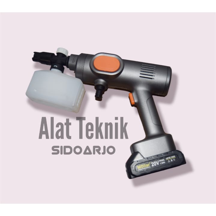 Jet Cleaner Cordless Mollar 21V - Alat Cuci AC Mobil - Jet Cleaner Cordless