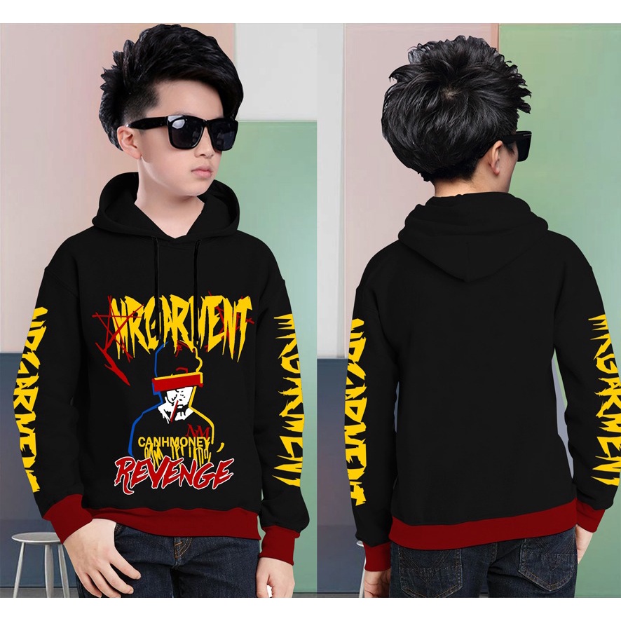 Hoodie Anak REVENGE  Anak Gaming Bahan Fleece Tebal /Jaket Anak Laki Laki/Jaket Anak Terbaru/4-11 Tahun