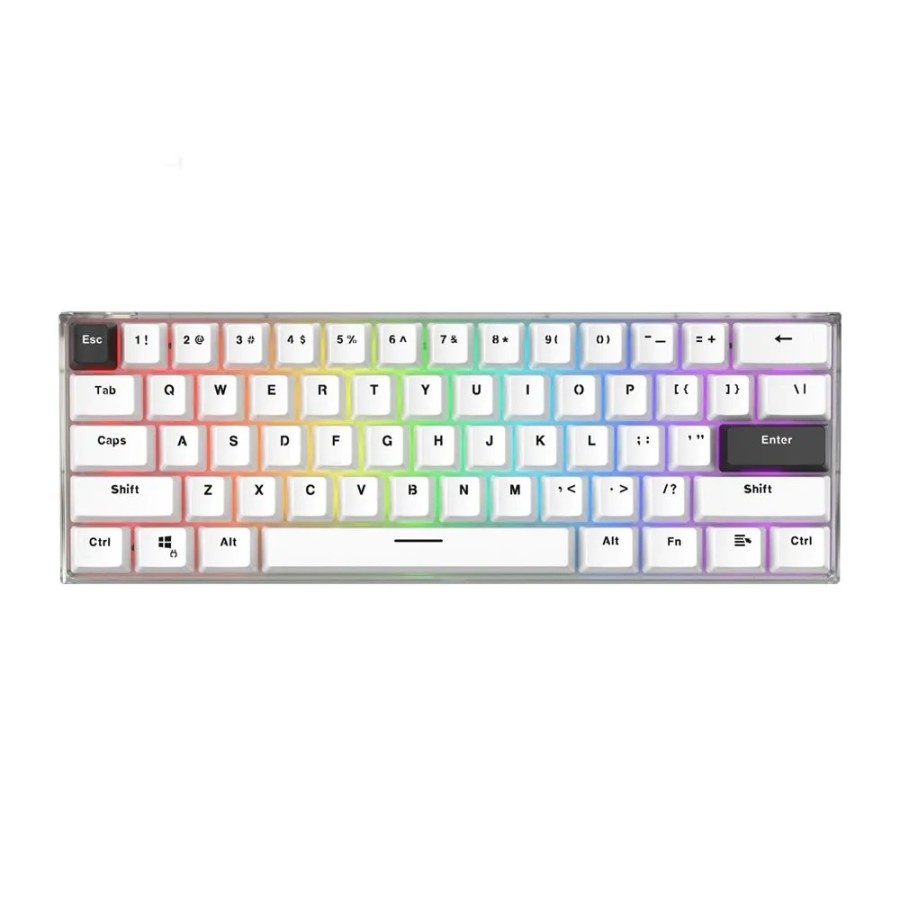 Fantech MAXFIT61 FROST Wireless Hostwap Keyboard Mechanical RGB