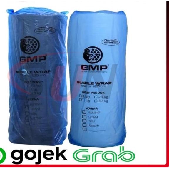 

Bubble Wrap GMP 3 kg Hitam Putih Transparan 50 M x 125 CM Roll - Putih