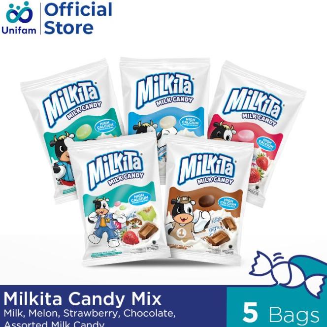 

Sale Milkita Candy Mix Bag Premium Paket 5 Bag /PERMEN LUNAK/PERMEN VIRAL/PERMEN MILO/PERMEN YUPI/PERMEN JADUL/PERMEN KARET