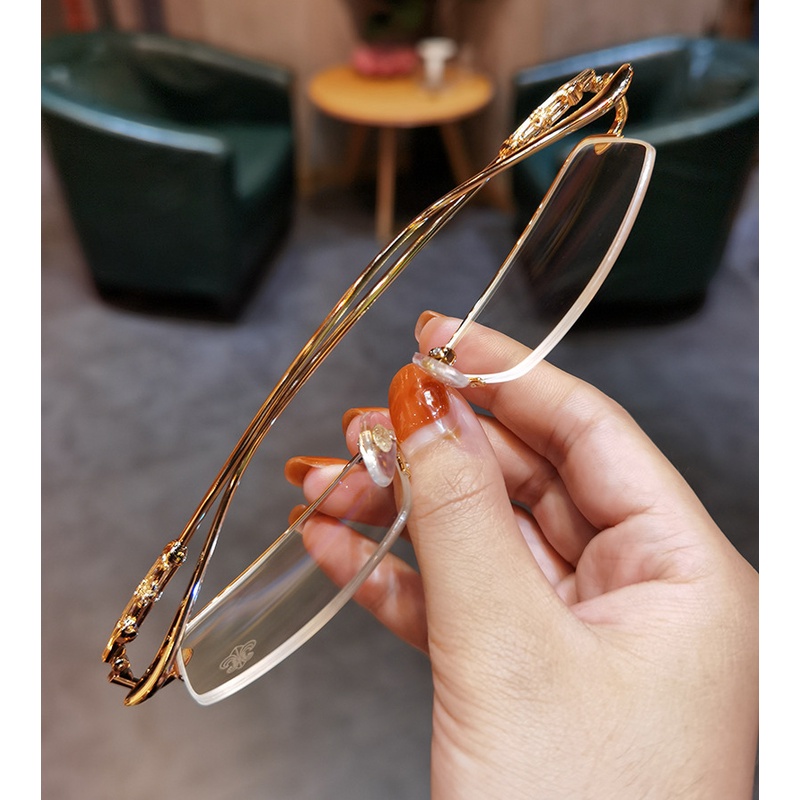 Kacamata Photochromic Tanpa Bingkai Anti Radiasi Untuk Pria Dan Wanita