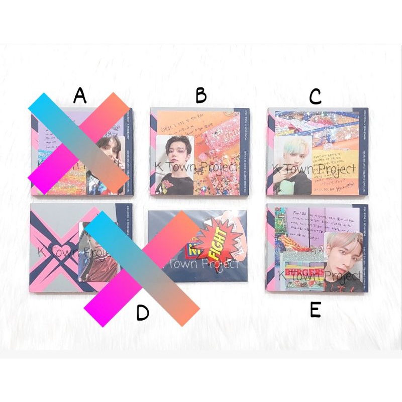 [READY - CLEARANCE SALE] TXT FIGHT OR ESCAPE TOGETHER WEVERSE JEWEL ALBUM RPC RANDOM PHOTOCARD PC BE