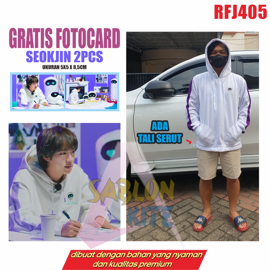 GRATIS FOTOCARD 2 !!! HOODIE SEOKJIN WOOTEO THE ASTRONAUT RFJ405