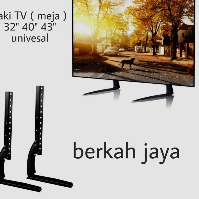 kaki tv meja bracket tv meja stend 32 - 43 inch