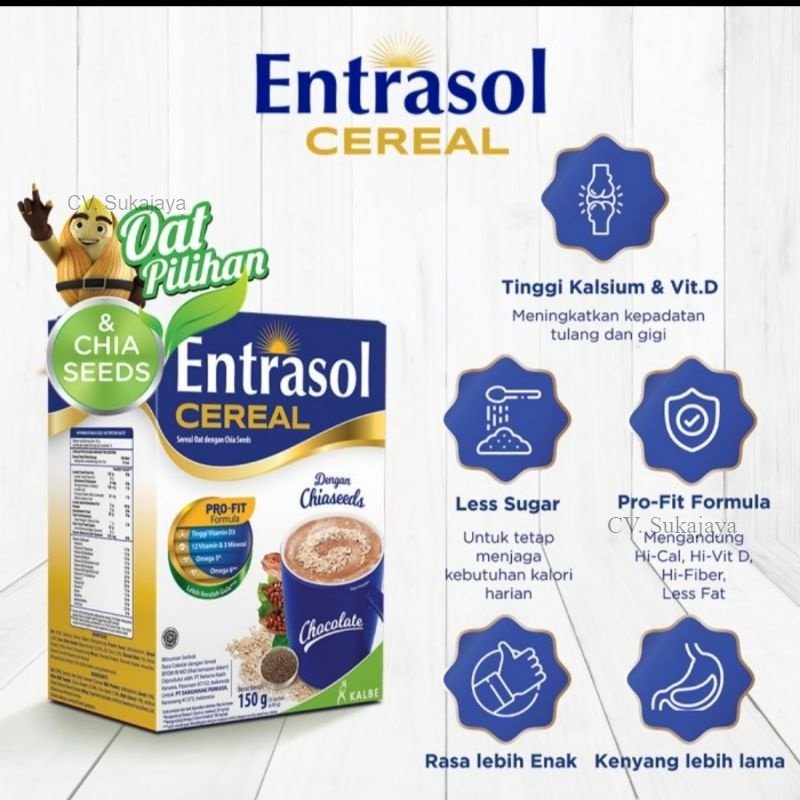 

Entrasol Quick start cereal with chia seed isi 5's