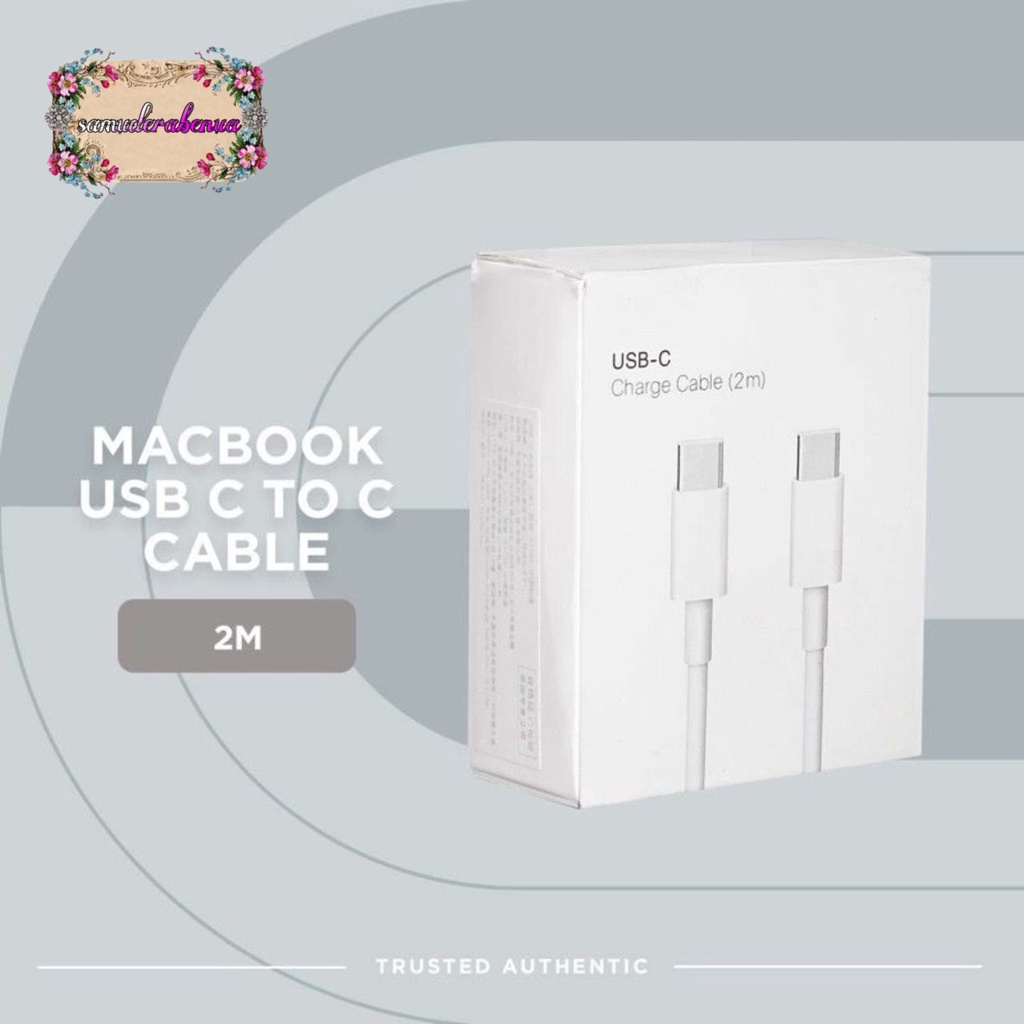 Tipe c ke tipe c - Tipe c KABEL DATA - USB-C CHARGER CABLE - CABLE PAD - Air - Pro  - 2Meter SB4454