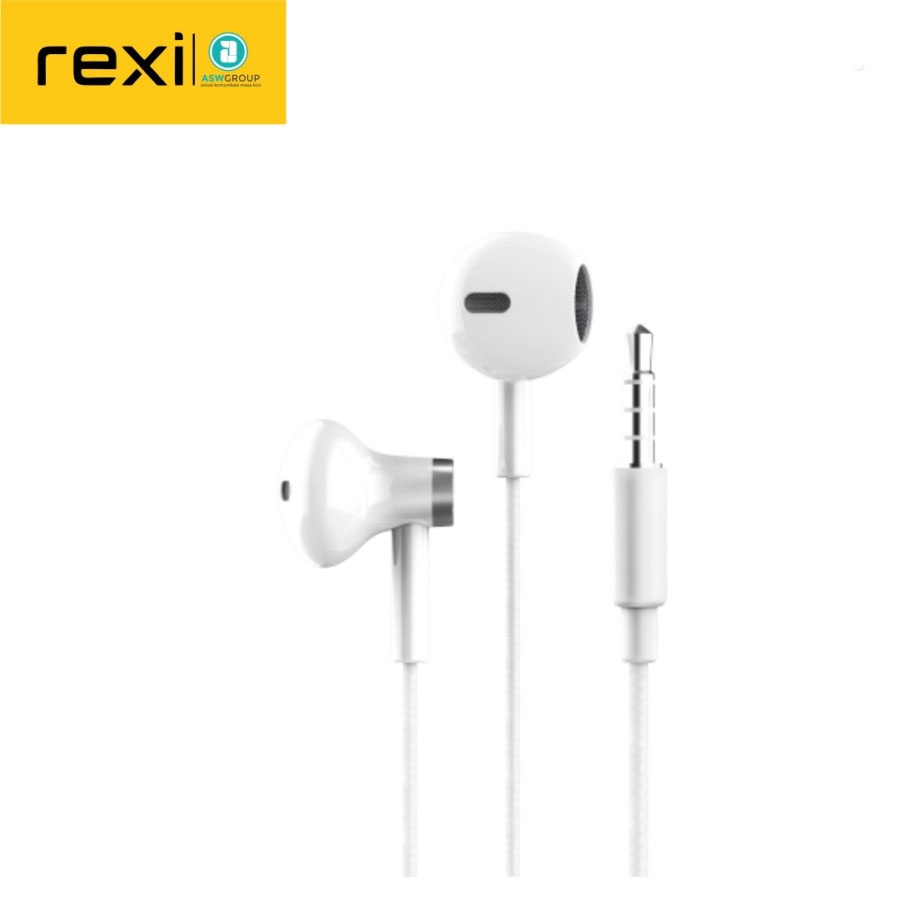 HEADSET EARPHONE REXI WIRED AS05-K 1.2M MICROPHONE DEEP BASS