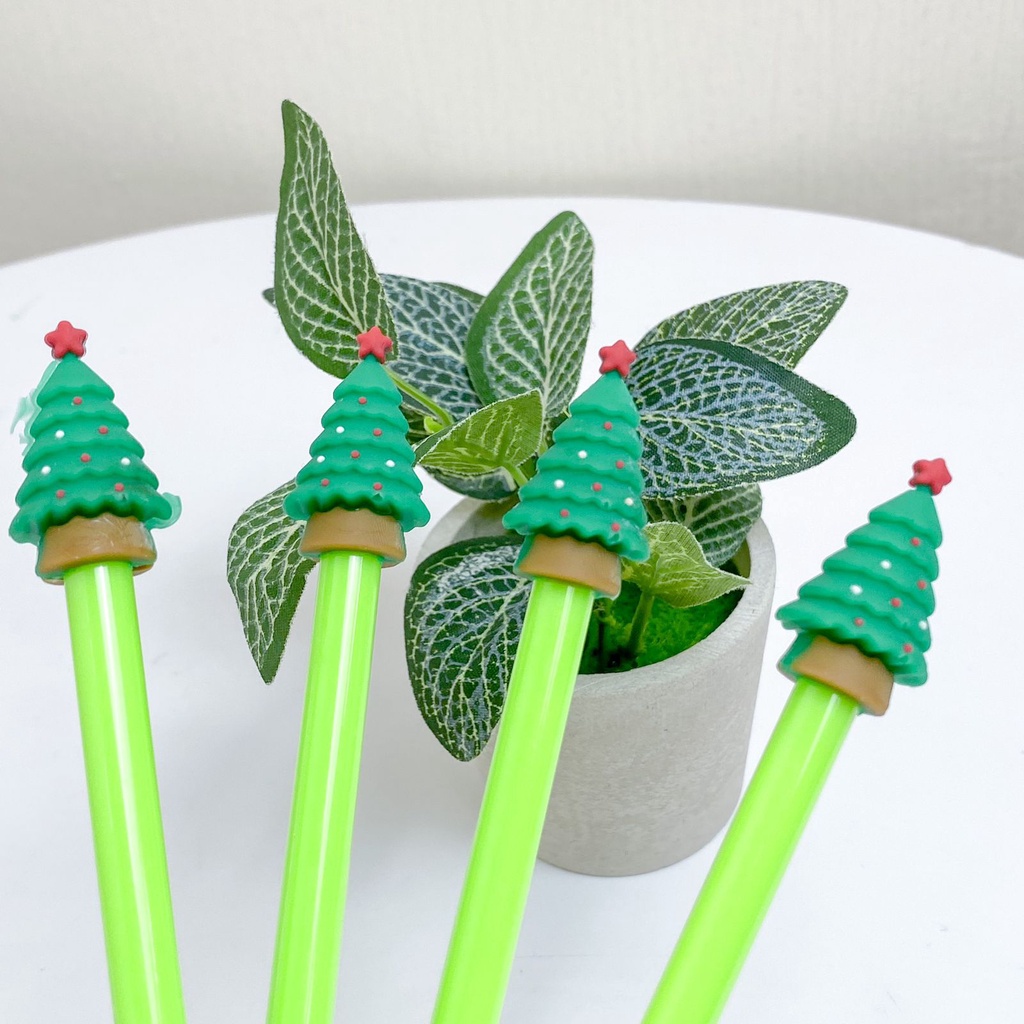 

Pen Gel Pohon Natal / GROSIR 4 / 8 / 12 Pcs / 1 Lusin Pen Gel / Pulpen Tinta / Bolpen Hitam Motif Pohon Natal Christmas Xmas Tree Santa Hampers Bingkisan Kado
