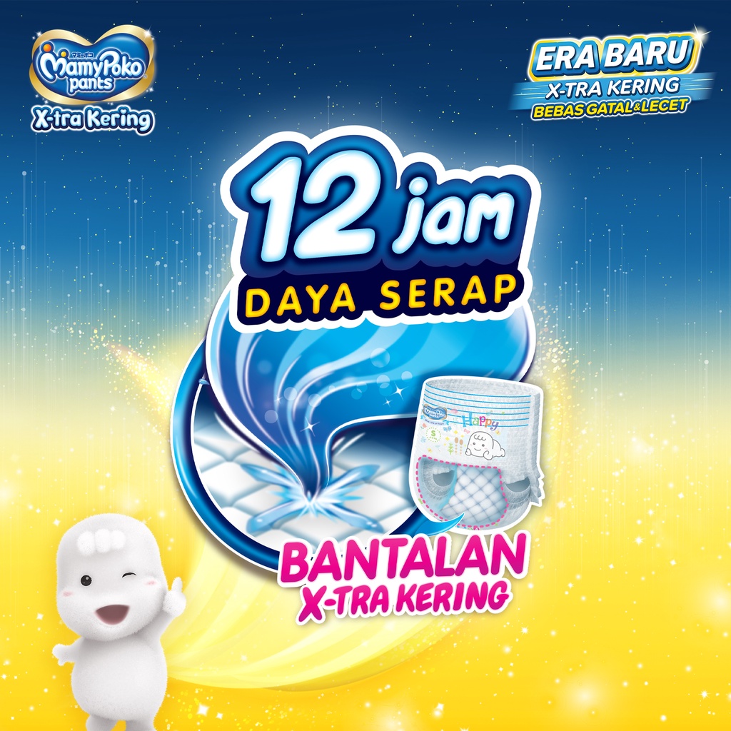 Mamypoko Pants X-tra Kering XXL24 - Mamypoko Popok Celana Standar XXL 24
