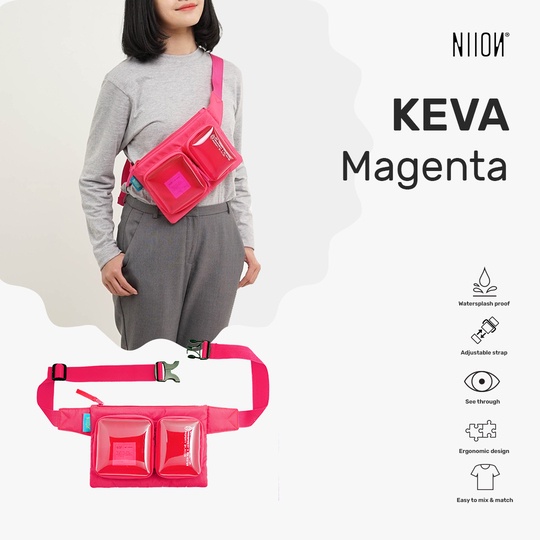 Niion Keva Waist Bag / Tas Pinggang Wanita Pria