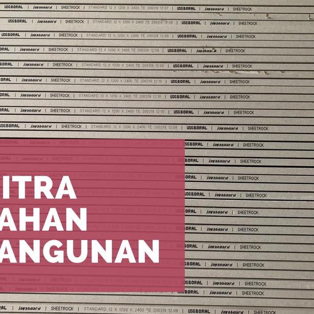 Gypsum Sheetrock jayaboard 12mm x 1200 x 2400 mm - Gypsum Jaya 12mm