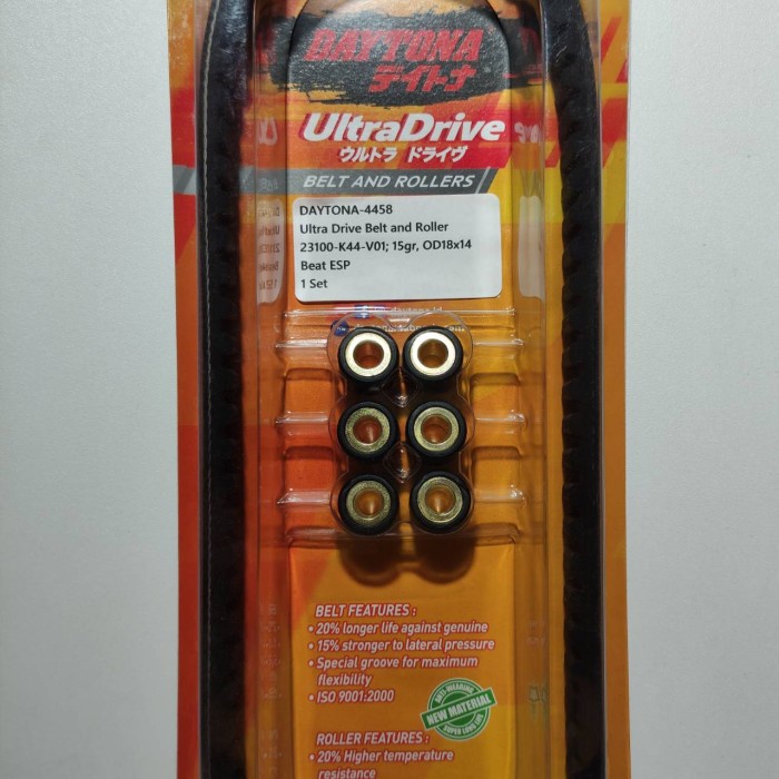 Belt Vanbelt V-Belt Assy Set Roller Beat Pop Esp,Scoopy Vario Esp Daytona