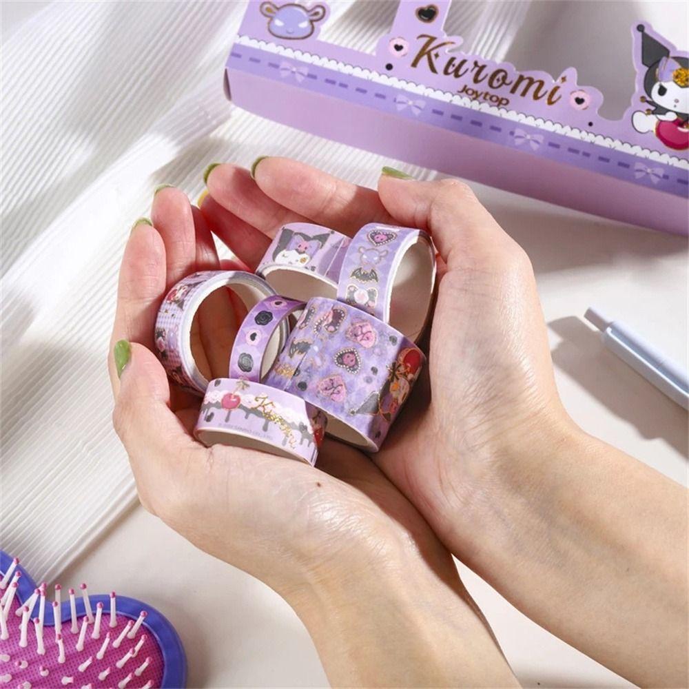 Mxbeauty Kaset Kantor Perlengkapan Sekolah Kartun My Melody Kertas Stiker Kado Dekorasi Stiker Untuk Gift Tape Stiker