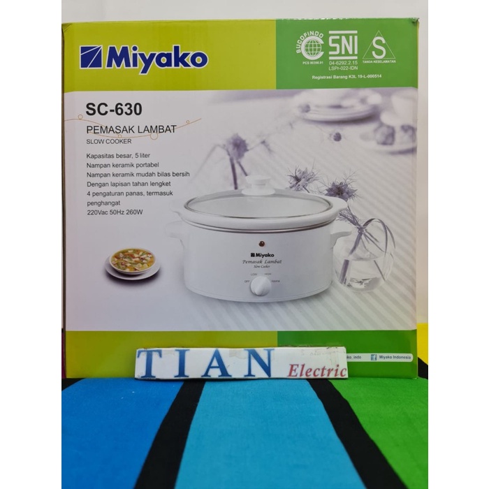Miyako Sc-630 Slow Cooker 6.3 Liter