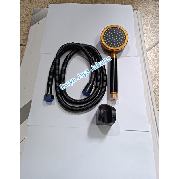 Promo Hand shower black gold / Hand shower murah black gold
