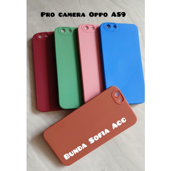 Softcase terbaru pro camera Oppo A59 TPU Candy pro macaron+pelindung