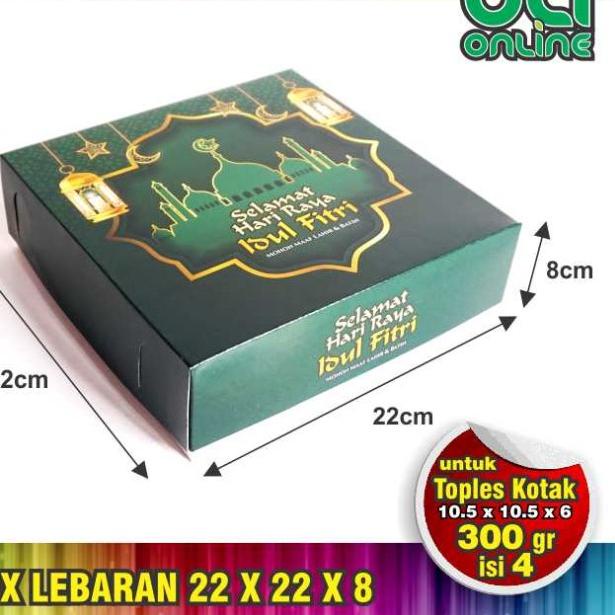 

Box Lebaran / Dus Idul Fitri /Kardus lebaran 22x22x8 isi 10pcs