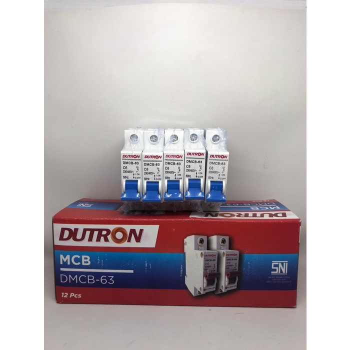 MCB DUTRON 2A 4A 6A 10A 16A 20A 25A 32A 40A 50A 63A SNI 6 10 16 20 4 2 25 32 40 50 63 AMPERE berkualitas dan murah