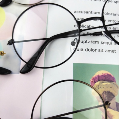 Kacamata Photocromic 2 In 1 Kacamata Bulat Lensa Photocromic Anti Radiasi Wanita Pria Anti UV Import Real Pict