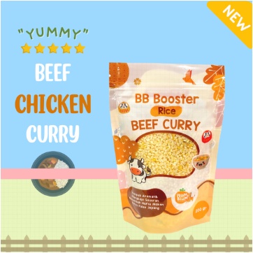 Plum &amp; Blum Beras 200g Mpasi BB Booster 6 Bulan Beef Chicken Tuna Cheese bb booster penambah berat badan bayi beras mpasi