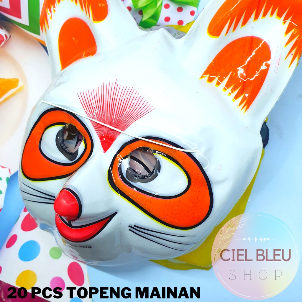 TOPENG KARTUN ISI 20 PCS  / TOPENG PESTA MAINAN GROSIR TERMURAH