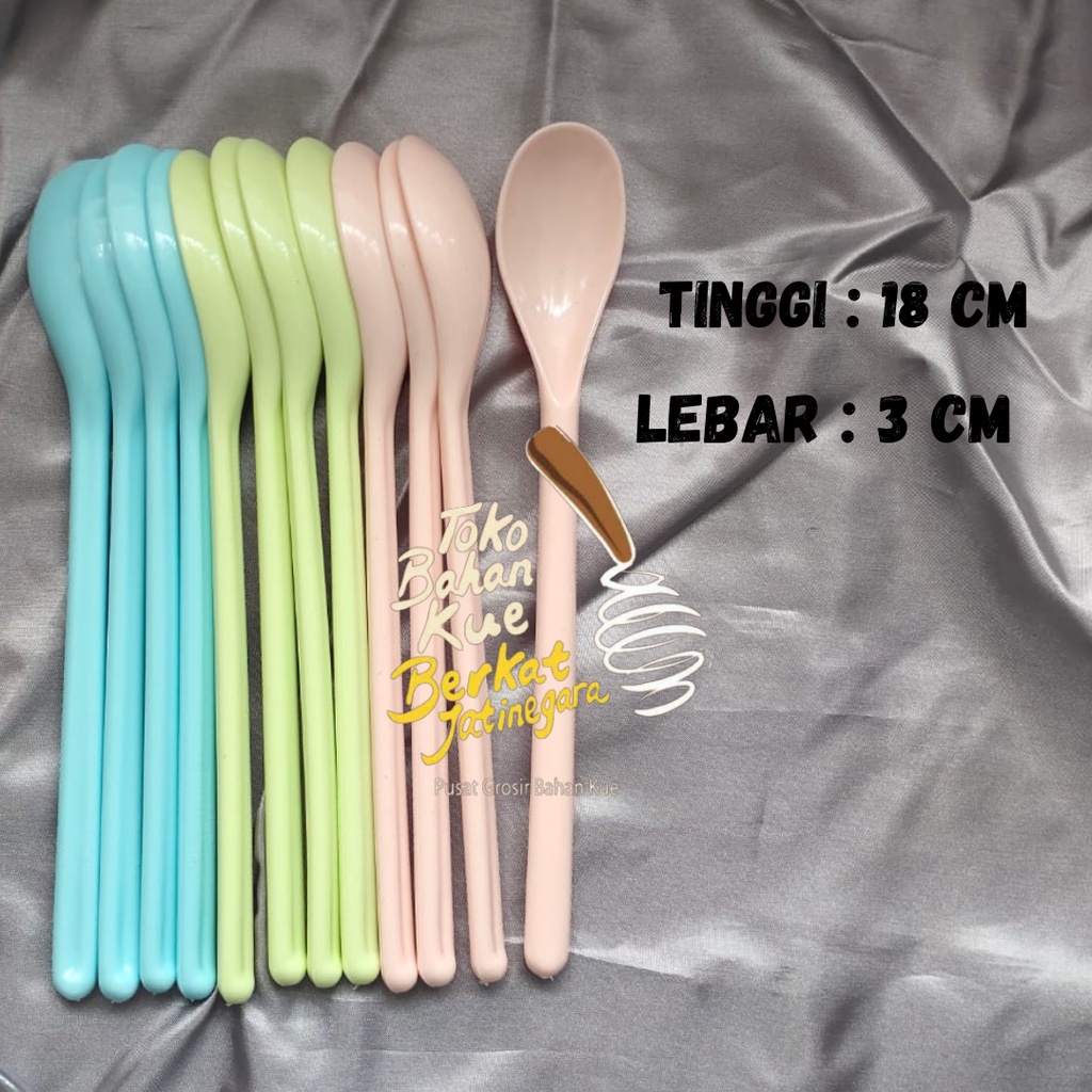SENDOK PLASTIK LUCU / SENDOK PLASTIK WARNA WARNI