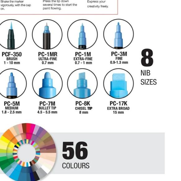 

Uni POSCA Paint Marker PC-17K - Extra Broad - Chissel Tip 15mm