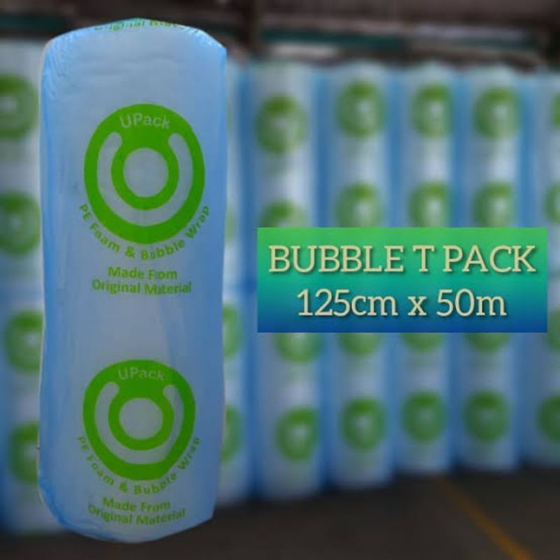 

BUBBLE WRAP UPACK PLASTIK BIRU 1,25 M x 50 M (2, 6kg)