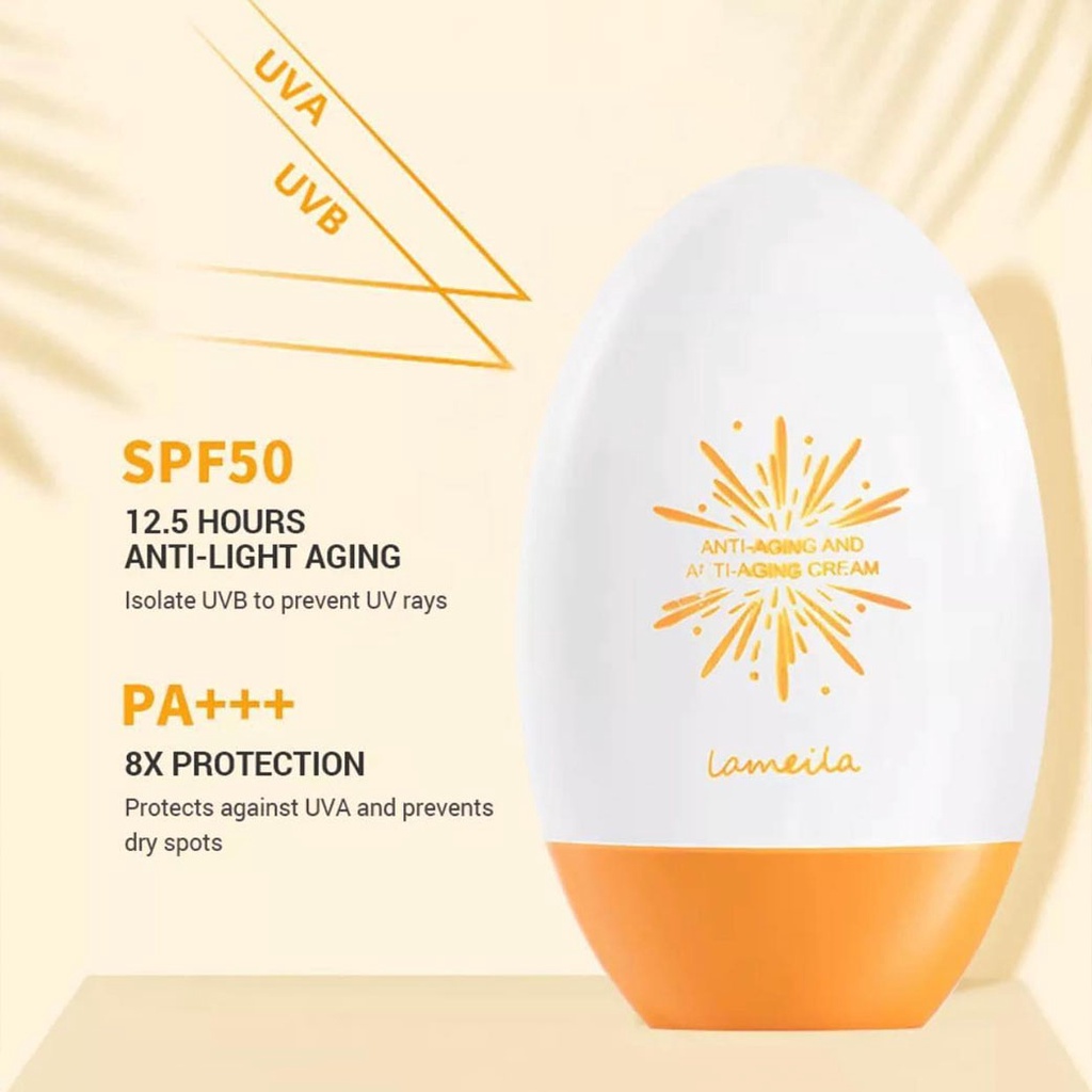 ( BISA COD ) Lameila 3053 Sunblock Wajah dan Badan SPF 50 pa +++ SunScreen Wajah-2