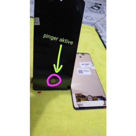 LCD SAMSUNG A71 2020 OLED PINGER AKTIVE/CAMERA DEPAN PONI