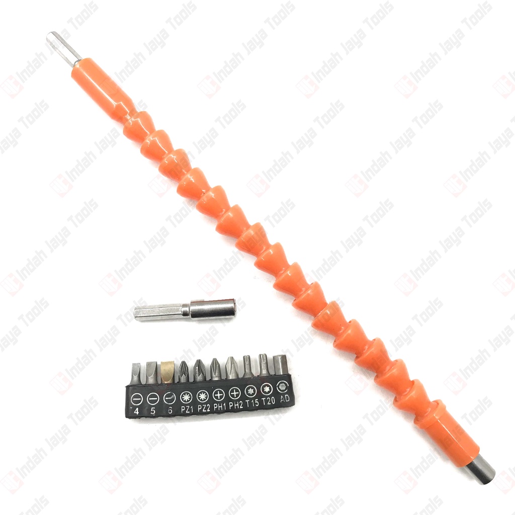 SABETZU FBS82-200 Flexible Extension SET 12 Mata Kepala Bor Obeng