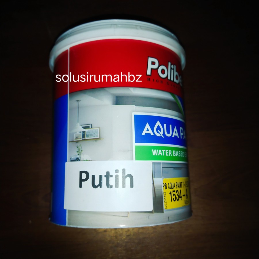 cat besi waterbased white a putih bersih 0.9L polibest or propan go fast a-1000 900ml 1lt an