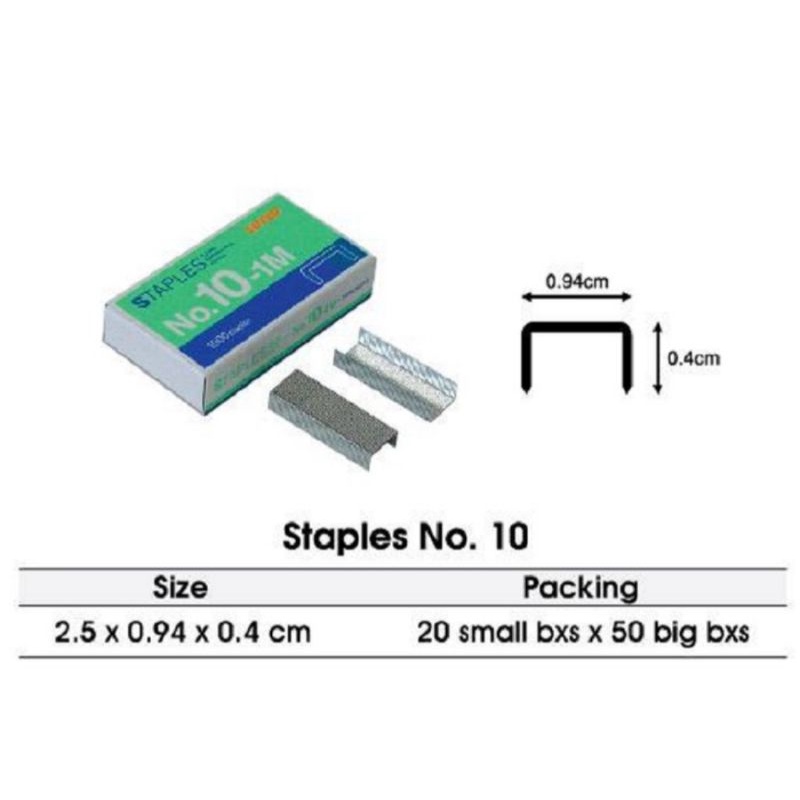 

Isi staples no.10-1M Joyko kenko