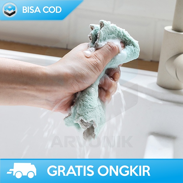 KAIN LAP DAPUR SERBAGUNA KAIN LAP MICROFIBER HALUS LEMBUT SERAP NODA