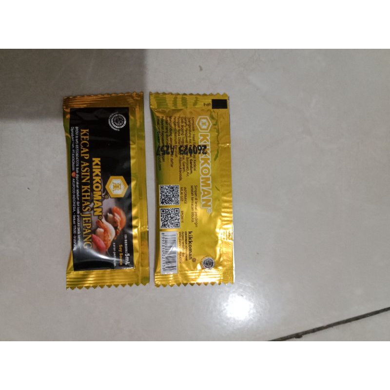 

Kikkoman Sachet Halal 5ml / Soy Sauce / Kecap Asin Jepang