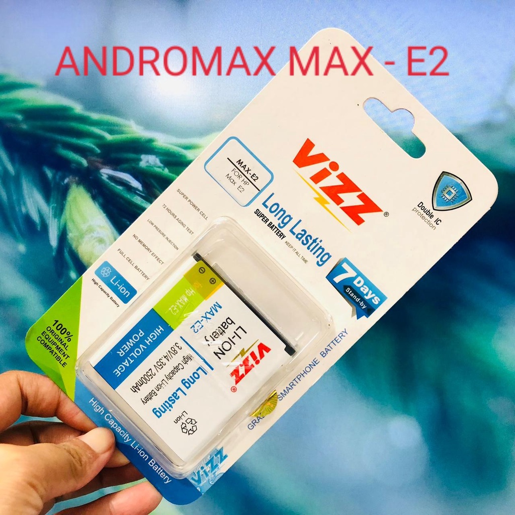 PROMO!!! BATERAI VIZZ DOBEL POWER ANDROMAX C2/ ANDROMAX C/ ANDROMAX C3/ ANDROMAX EC/ ANDROMAX G2/ ANDROMAX I/ ANDROMAX I3/ ANDROMAX I2/ ANDROMAX I3S/ ANDROMAX U/ ANDROMAX Q/ ADNROMAX V/ ANDROMAX Z/ ANDROMAX G/ ANDROMAX E2+